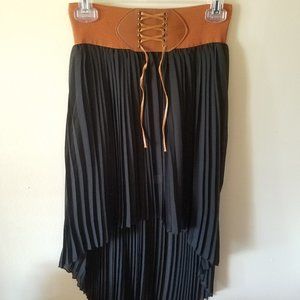 Black and Tan Bohemian Skirt
